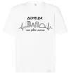Футболка Оверсайз Моє рідне місто Донецьк Білий фото