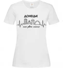 Женская футболка Donetsk lover Белый фото
