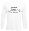 Лонгслив Моє рідне місто Донецьк Белый фото