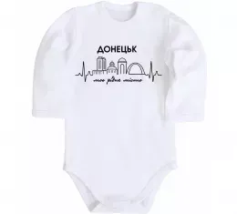 Детский боди Donetsk lover Белый фото