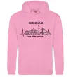 Чоловіча толстовка (худі) Моє рідне місто Миколаїв Рожевий фото