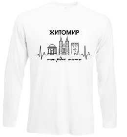 Лонгслив Zhytomyr lover Белый фото Лонгслив Zhytomyr lover Белый фото