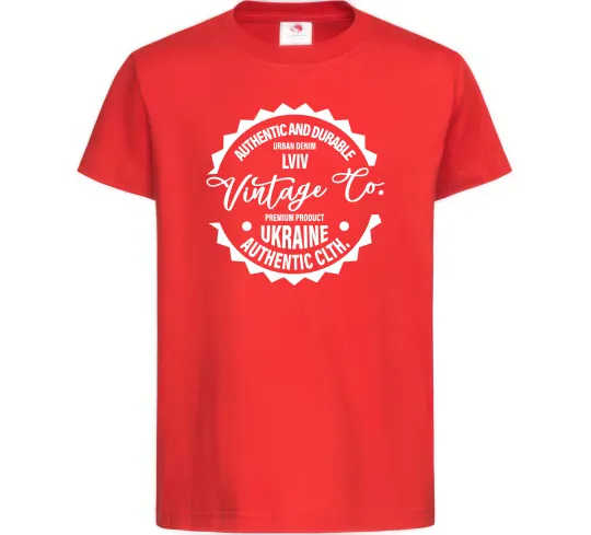 Дитяча футболка Lviv Vintage Co Червоний фото