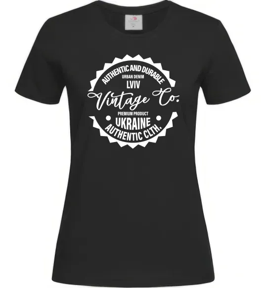 Женская футболка Lviv Vintage Co Черный фото