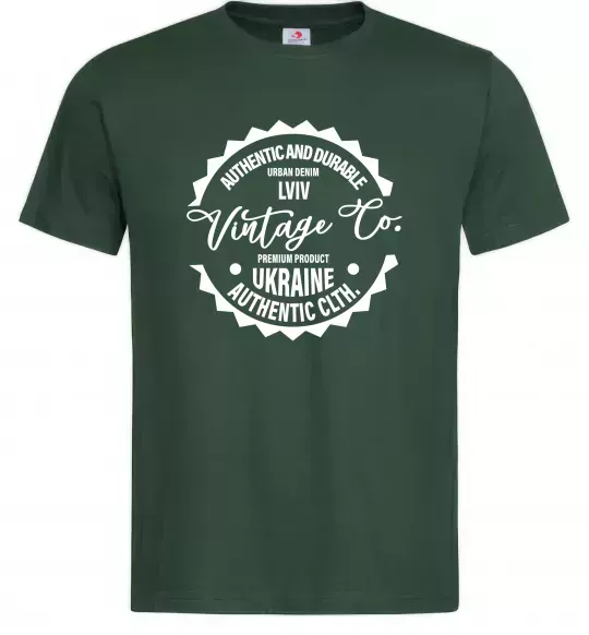 Чоловіча футболка Lviv Vintage Co Темно-зелений фото