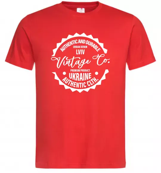 Чоловіча футболка Lviv Vintage Co Червоний фото