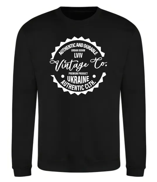 Свитшот Lviv Vintage Co Черный фото