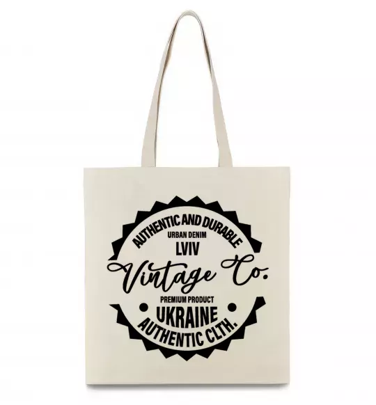 Эко-сумка Lviv Vintage Co Бежевый фото