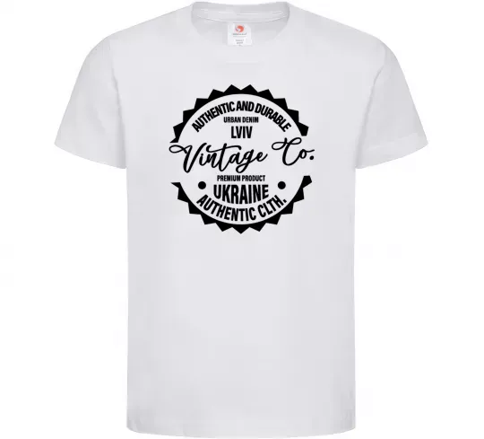 Дитяча футболка Lviv Vintage Co Білий фото