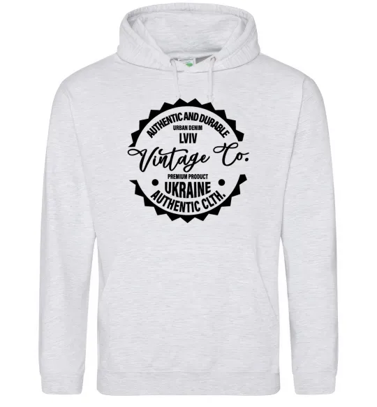 Жіноча толстовка (худі) Lviv Vintage Co Сірий меланж фото