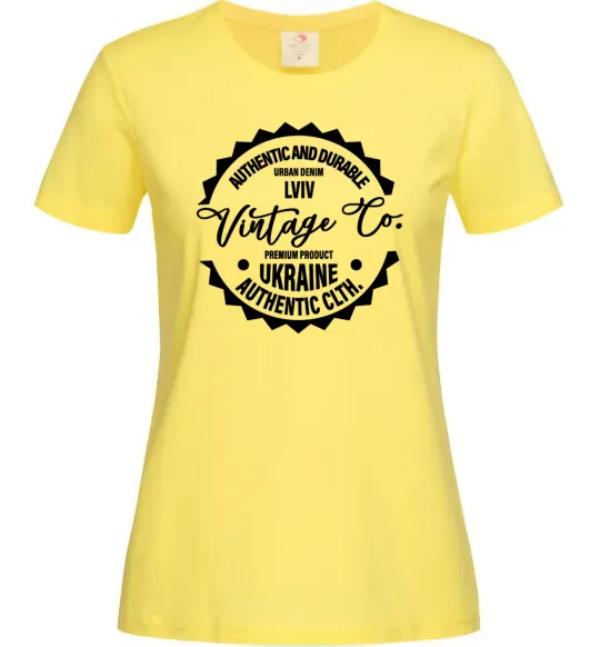Женская футболка Lviv Vintage Co Лимонный фото