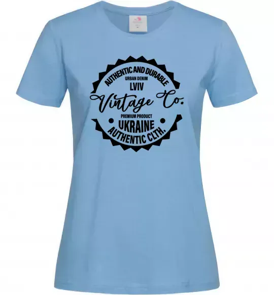 Женская футболка Lviv Vintage Co Голубой фото