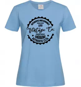 Женская футболка Lviv Vintage Co Голубой фото