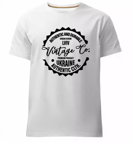 Мужская премиум футболка Lviv Vintage Co Белый фото
