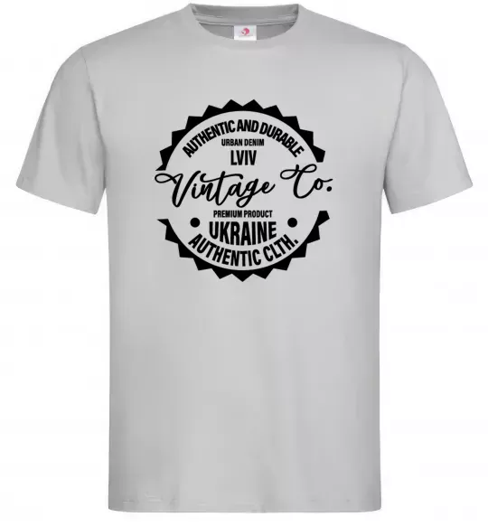 Чоловіча футболка Lviv Vintage Co Сірий фото