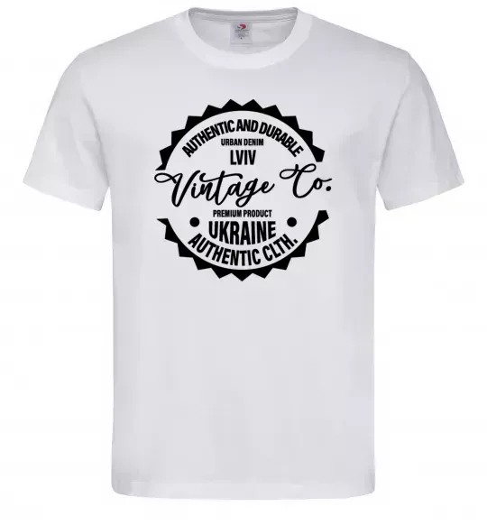 Чоловіча футболка Lviv Vintage Co Білий фото