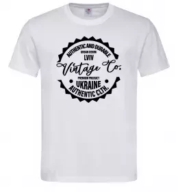 Чоловіча футболка Lviv Vintage Co Білий фото