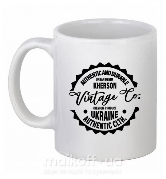 Чашка керамічна Kherson Vintage Co Білий фото