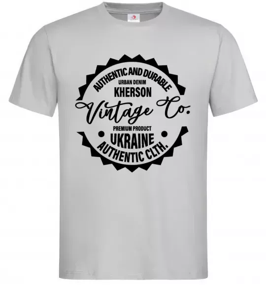 Мужская футболка Kherson Vintage Co Серый фото