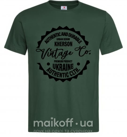 Чоловіча футболка Kherson Vintage Co Темно-зелений фото