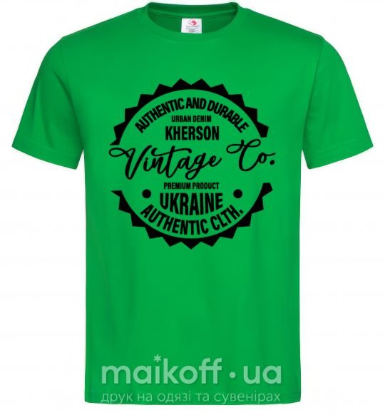 Мужская футболка Kherson Vintage Co Зеленый фото