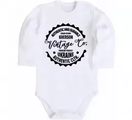 Дитячий бодік Kherson Vintage Co Білий фото