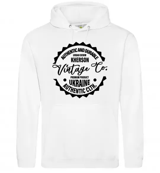 Чоловіча толстовка (худі) Kherson Vintage Co Білий фото