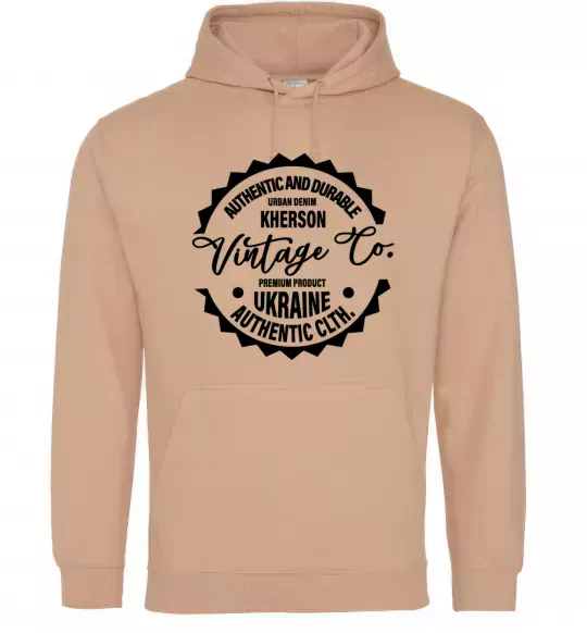 Чоловіча толстовка (худі) Kherson Vintage Co Пісочний фото