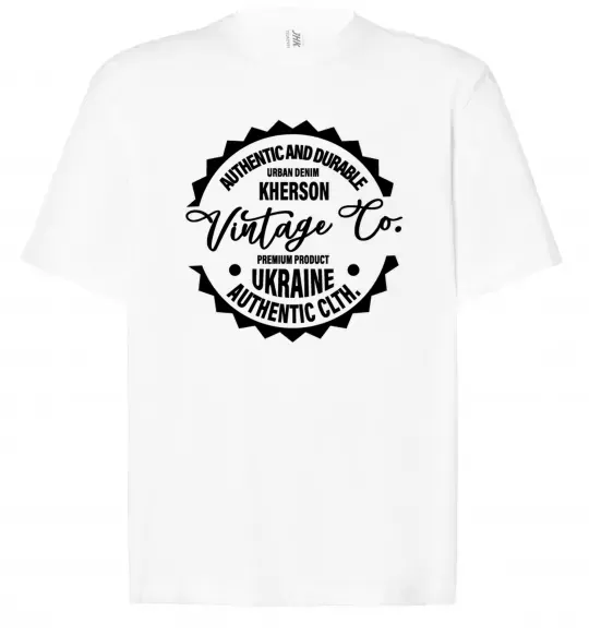 Футболка Оверсайз Kherson Vintage Co Білий фото