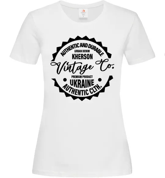 Женская футболка Kherson Vintage Co Белый фото