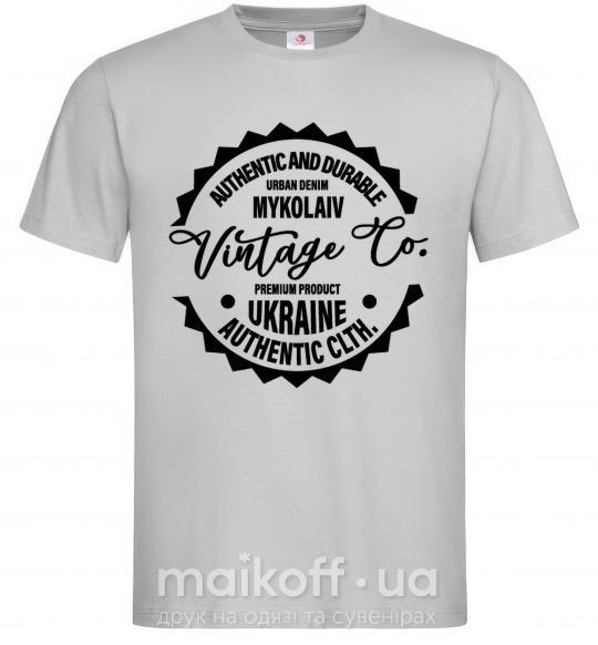 Мужская футболка Mykolaiv Vintage Co Серый фото
