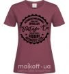 Женская футболка Mykolaiv Vintage Co Бордовый фото