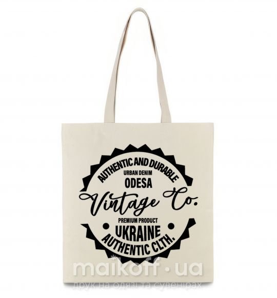 Еко-сумка Odesa Vintage Co Бежевий фото