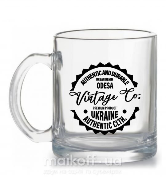 Чашка стеклянная Odesa Vintage Co Прозрачный фото