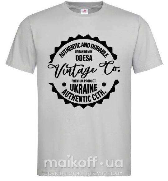 Мужская футболка Odesa Vintage Co Серый фото
