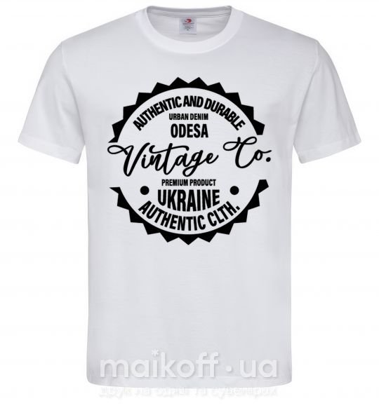 Чоловіча футболка Odesa Vintage Co Білий фото