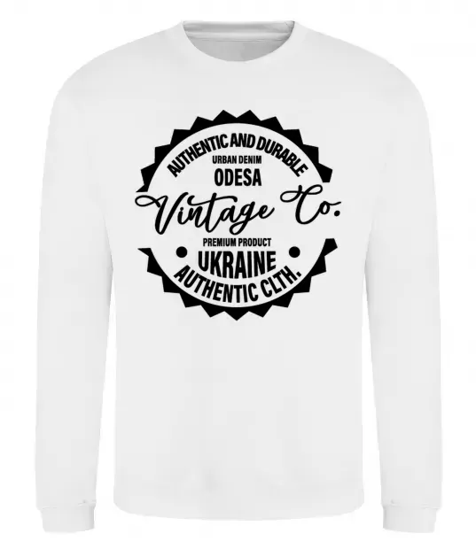 Світшот Odesa Vintage Co Білий фото