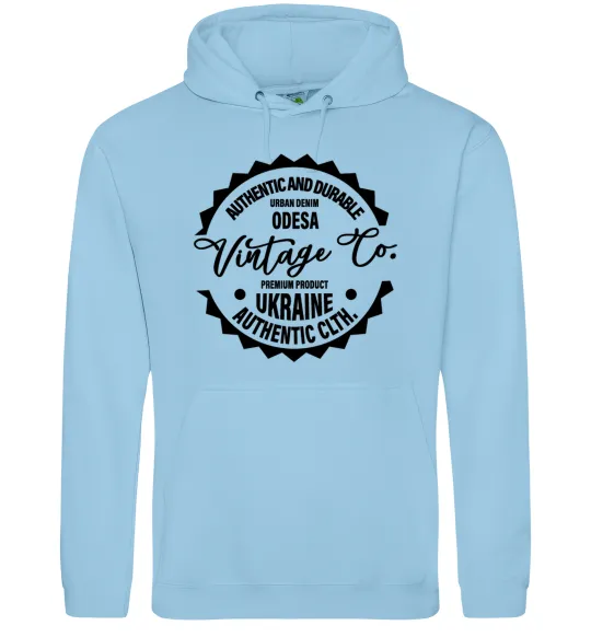 Женская толстовка (худи) Odesa Vintage Co Голубой фото