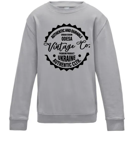 Дитячий світшот Odesa Vintage Co Сірий меланж фото