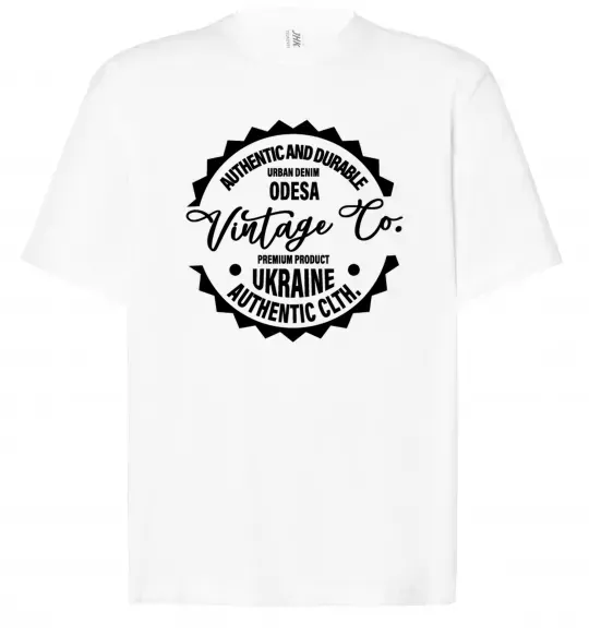 Футболка Оверсайз Odesa Vintage Co Белый фото