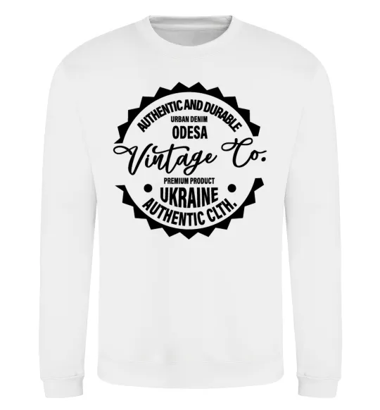 Світшот Odesa Vintage Co Білий фото