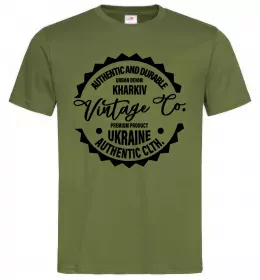 Мужская футболка Kharkiv Vintage Co Оливковый фото
