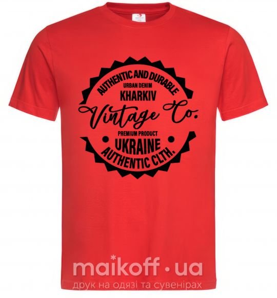 Чоловіча футболка Kharkiv Vintage Co Червоний фото