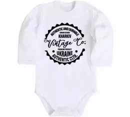 Дитячий бодік Харків райони Білий фото