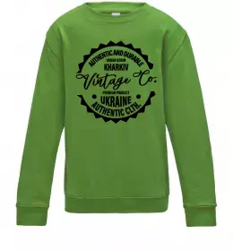 Детский Свитшот Kharkiv Vintage Co Лаймовый фото