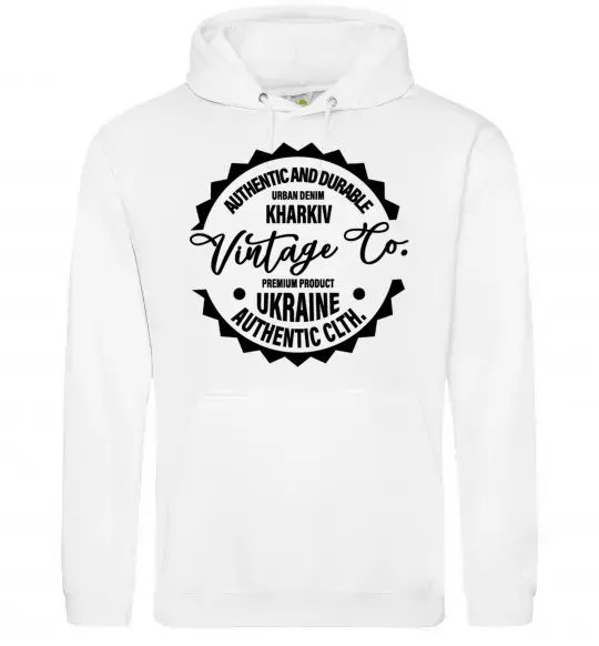 Мужская толстовка (худи) Kharkiv Vintage Co Белый фото