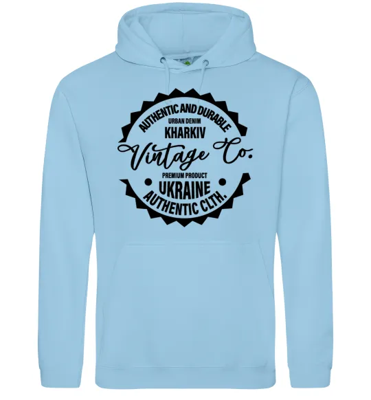 Женская толстовка (худи) Kharkiv Vintage Co Голубой фото