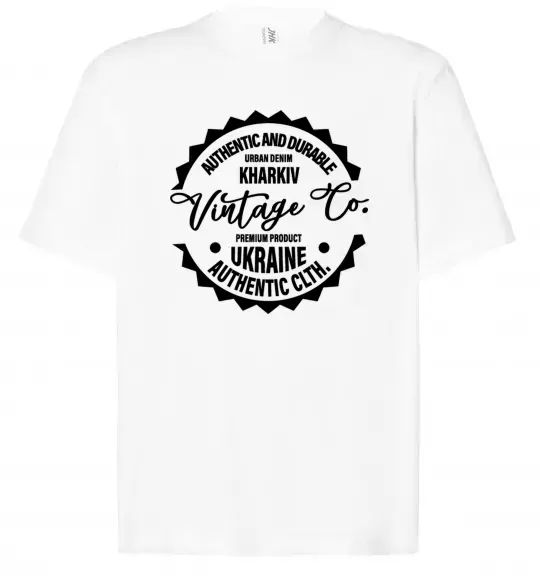 Футболка Оверсайз Kharkiv Vintage Co Белый фото