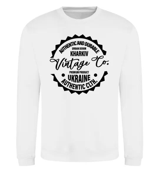Світшот Kharkiv Vintage Co Білий фото
