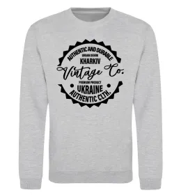 Свитшот Kharkiv Vintage Co Серый меланж фото